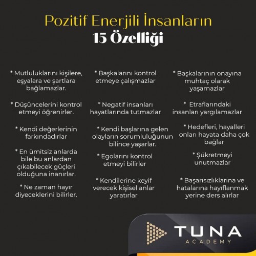 Pozitif Enerjili İnsanların 15 Özelliği
